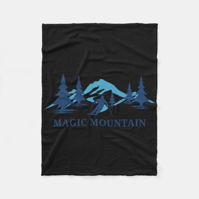 Manta Polar Esquiador de esquí Magic Mountain Vermont (Anverso)