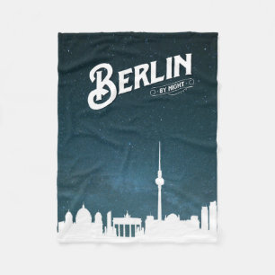 Manta Polar Esquina de Berlín de noche, Berlín, Alemania