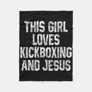 Manta Polar Esta Chica Ama El Kickboxing Y Jesús Kickbox Diver