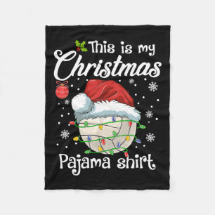Manta Polar Esta es la Navidad Deportiva De Voleibol De Mis Na