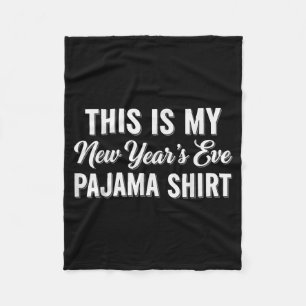 Manta Polar Esta es mi camisa de pijama de Nochevieja, Feliz A