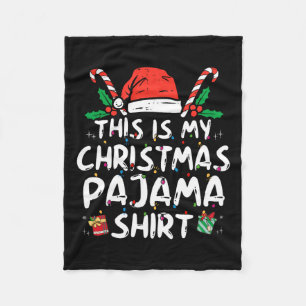 Manta Polar Esta es mi Navidad Pajama Divertido Navidad Pjmas 