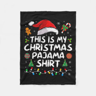 Manta Polar Esta es mi Navidad Pajama Divertido Navidad Pjmas