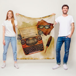 Manta Polar Está Escrito Vintage