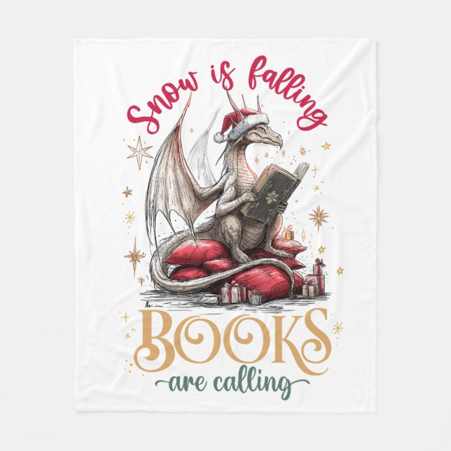 Manta Polar Está nevando, los libros están llamando (Anverso)
