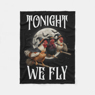 Manta Polar Esta Noche Volamos Chicken Wites divertidos Hallow