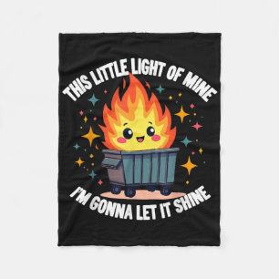 Manta Polar Esta pequeña luz de mi gracioso fuego de contenedo