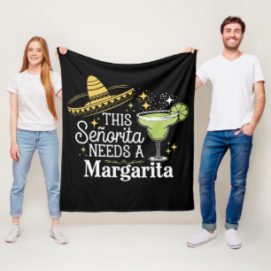 Manta Polar Esta Señorita Necesita Una Margarita Cinco De Mayo
