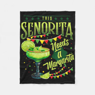 Manta Polar Esta Señorita Necesita Una Margarita Graciosa Cinc