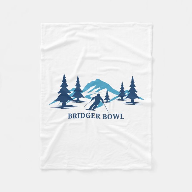 Manta Polar Estación de esquí Bridger Bowl Montana Esquí _1 (Anverso)