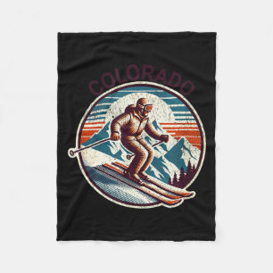 Manta Polar Estación de esquí retro vintage colorado esquí de
