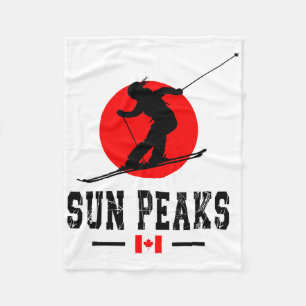 Manta Polar Estación de esquí Sun Peaks Canadá Montañas Rocosa