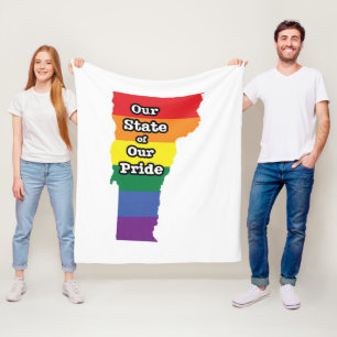Manta Polar Estado del Orgullo Gay  Vermont