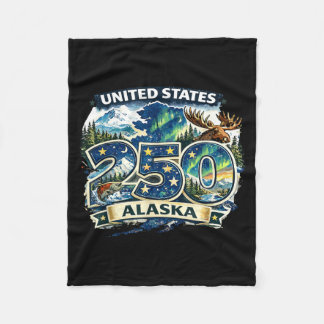 Manta Polar Estados Unidos 250 Alaska Camiseta Patriótica 4 de