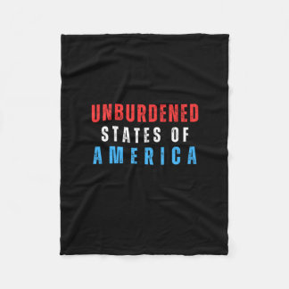 Manta Polar Estados Unidos Sin Carga Textos