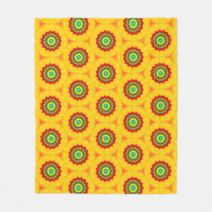 Manta Polar Estallido de estrellas amarillo, rojo y verde inte