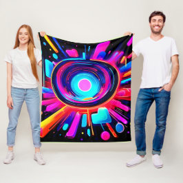 Manta Polar Estallido de neón: Energía abstracta