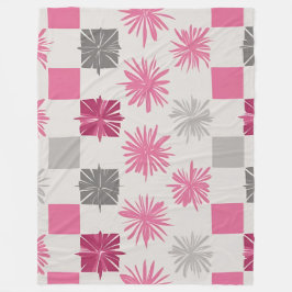 Manta Polar Estallido y cuadrados geométricos modernos de colo