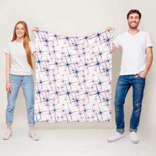 Manta Polar Estallidos de estrellas rojas, blancas y azules