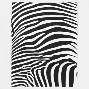 Manta Polar Estampado animal zebra