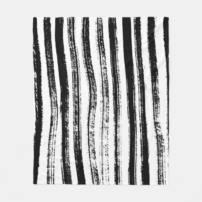 Manta Polar Estampado de Cebra (Anverso)