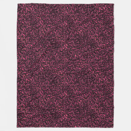 Manta Polar Estampado de leopardo rosa negro Glam