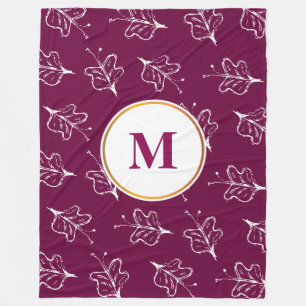 Manta Polar estampado de mariposa