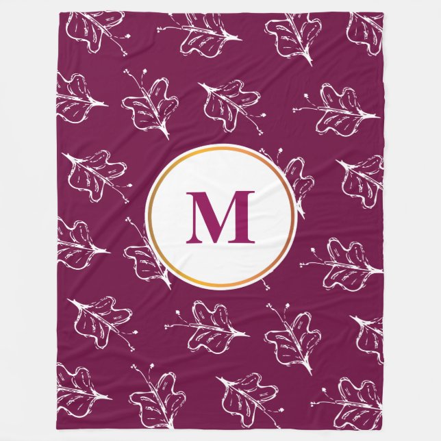 Manta Polar estampado de mariposa (Anverso)