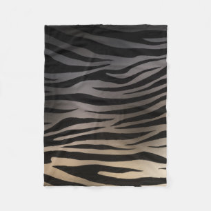Manta Polar Estampado de zebra del efecto del cromo