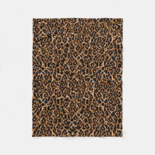 Manta Polar Estampado leopardo exótico de moda del modelo de