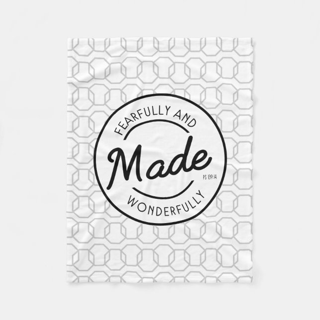 Manta Polar Estampilla de época hecha con miedo y maravilla (Anverso)