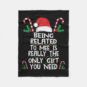 Manta Polar Estando Relacionado A Mí Navidades Pajama Family X
