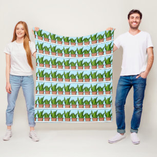 Manta Polar Estanques de Aloe Vera Plants Ai Art