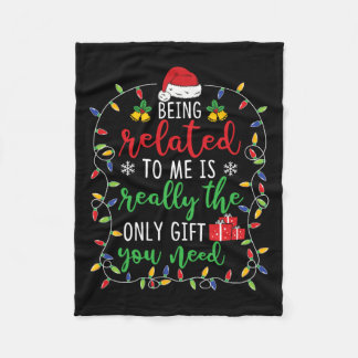 Manta Polar Estar Relacionado A Mí - Divertido Partido Familia