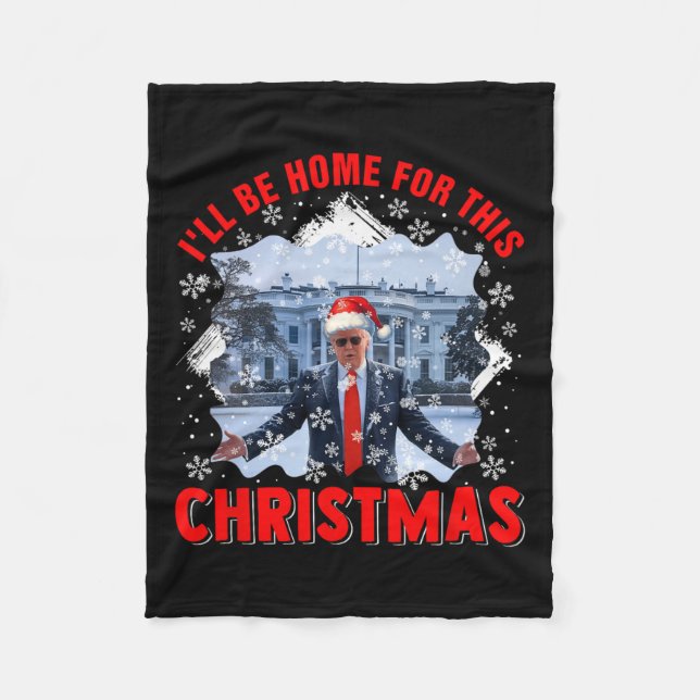 Manta Polar Estaré en casa para el presidente de la votación d (Anverso)