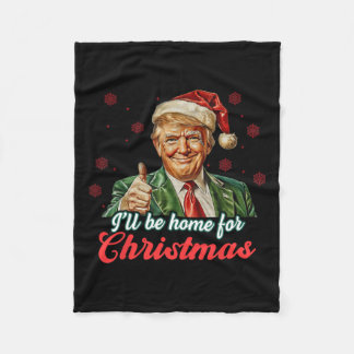 Manta Polar Estaré En Casa Para Los Navidades El Divertido San