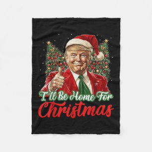 Manta Polar Estaré En Casa Para Navidades Navidad Festividad D