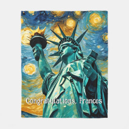 Manta Polar Estatua de la Libertad Impresionismo