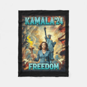 Manta Polar Estatua de la Libertad Kamala para Presidente Slog