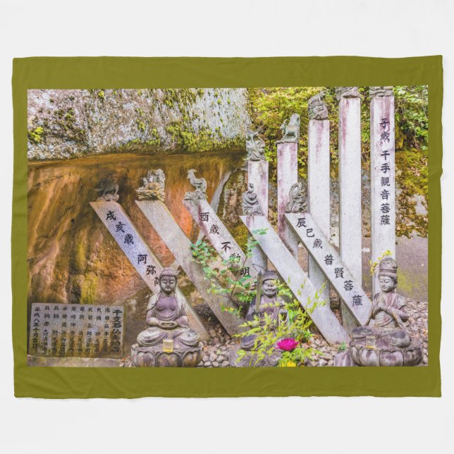 Manta Polar Estatuas de Buda en el templo Senko-ji (Frente (Horizontal))