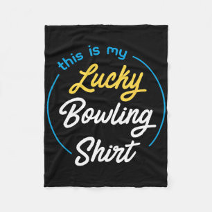 Manta Polar Este Es Mi Afortunado Bowling Shirt Bowling Funny 