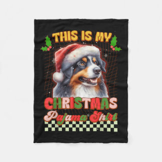 Manta Polar Este es mi Navidad Pajama Funny Sheph Australiano