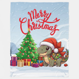 Manta Polar Estegosauro de Navidades infantiles curas/extravag