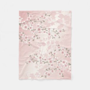 Manta Polar Estética Coqueta Vintage Flor de Cerezo