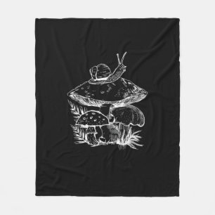 Manta Polar Estética Cottagecore Hongo Caracol Hongos Goblinc