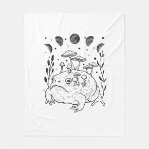 Manta Polar Estética de Academia Luna Bruja Goblincore Rana
