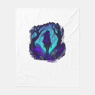 Manta Polar Estética Emo Gótica Fey Goblincore Bosque Gráfi