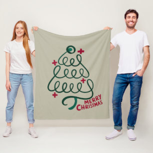 Manta Polar Estetoscopio Feliz Navidad CNA Trabajador Médico