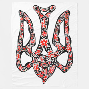 Manta Polar Estilizado trident tryzub, emblema nacional de Ucr
