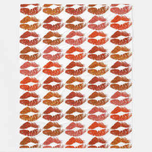 Manta Polar Estilizados Labios Coloridos #21